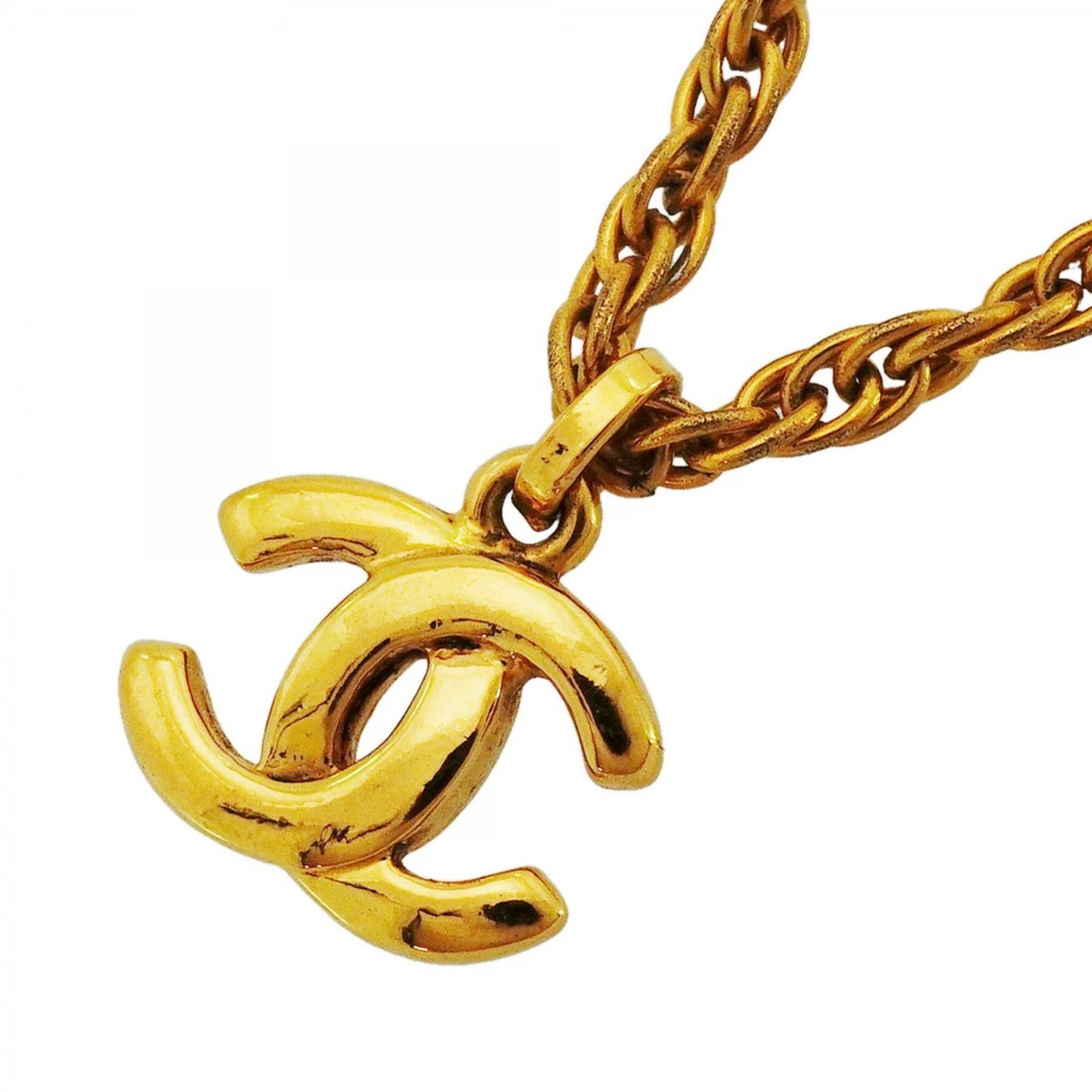 CHANEL Gold Logo Necklace - Picture 1 of 5